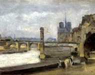 Stanislas-Victor-Edmond Lepine - The Pont de la Tournelle, Paris